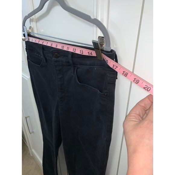 Athleta Women's Tall Black Skinny Jeans Size 12 Mid-Rise Stretch Denim - Picture 6 of 7